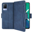 Flip case for Vivo V21 LTE / 5G, Card Slot, blue