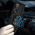 Armor Case for Samsung Galaxy Z Fold3 5G, Nox Case Ring, black