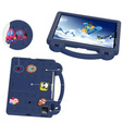 Children's case for iPad 10.9 2022 10 Gen, Cute Patterns, with stand, dark blue