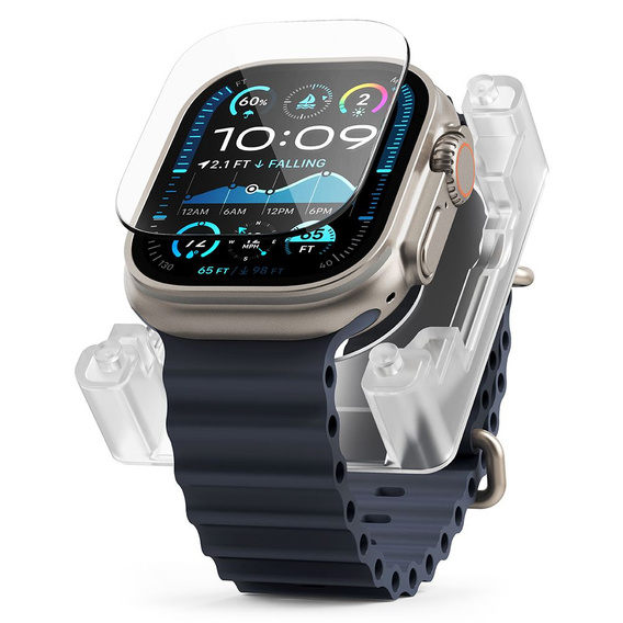 Spigen ProFlex EZ FIT for Apple Watch 7 41MM, Clear (2-Pack)