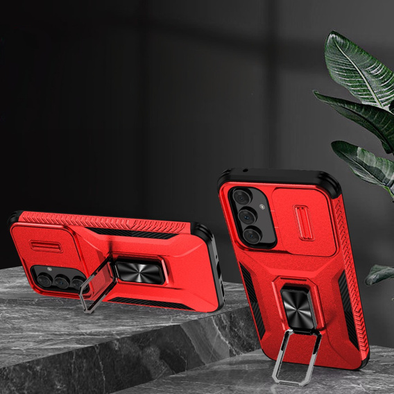 Armored case for Samsung Galaxy A54 5G, armored Slide Ring, red