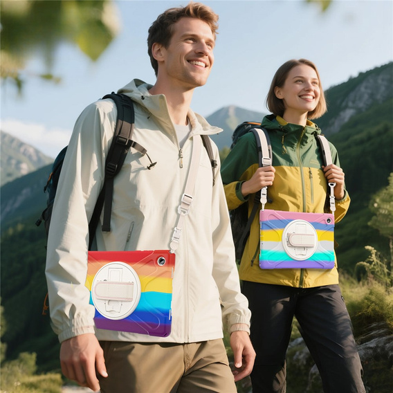 Armoured case with stand and shoulder strap for Samsung Galaxy Tab A11+