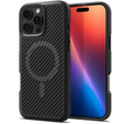 The Spigen Case for iPhone 16 Pro, Core Armor MagSafe, black + 9H Tempered Glass