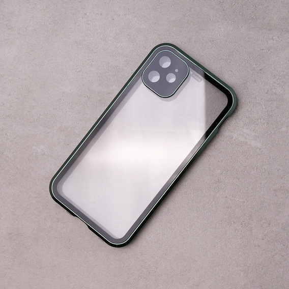 Case for iPhone 11, Magnetic Dual Glass, green