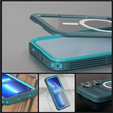 Waterproof case for Samsung Galaxy S24, Redpepper, for MagSafe, blue