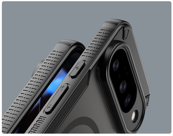 Armoured case for Google Pixel 10 Pro XL, for MagSafe, matt, black