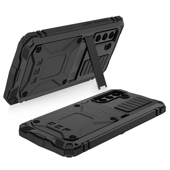 Case for Samsung Galaxy S21 FE, R-JUST, armoured, black