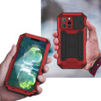 Case for iPhone 13 Pro, R-JUST CamShield Slide, armoured, red / black