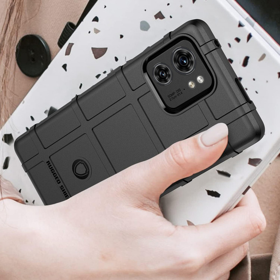 Case for Motorola Edge 40, Rugged Shield, black