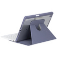 Keyboard case for iPad 11" 2025 A16 (11 gen.) / iPad 10.9" 2022 (10 gen.), Rotary 360° Leather, purple