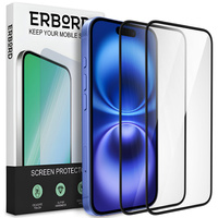 2x Ceramic ERBORD Hybrid Glass for iPhone 16
