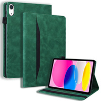 Case for iPad 10.9 2022 10 Gen, Classic, with space for stylus, green