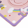 Children's case for Samsung Galaxy Tab A9+, Cute Patterns, with stand, pink