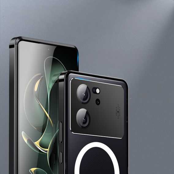 Camera Protection Case for Xiaomi 13T / 13T Pro, CamShield MagSafe, transparent / black