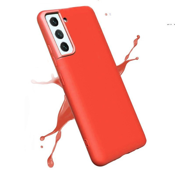 Case for Samsung Galaxy S21+ Plus, Silicone Lite, red
