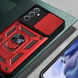 Case for Samsung Galaxy M35, CamShield Slide, red