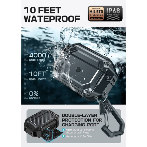 Supcase Unicorn Beetle Pro MagSafe IP68 protective case for Apple AirPods Pro 3