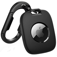 Protective case with carabiner for Apple AirTag