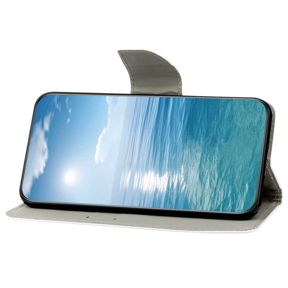 Flip case for Xiaomi Redmi 13C / Poco C65, Wallet, Bowknot, blue