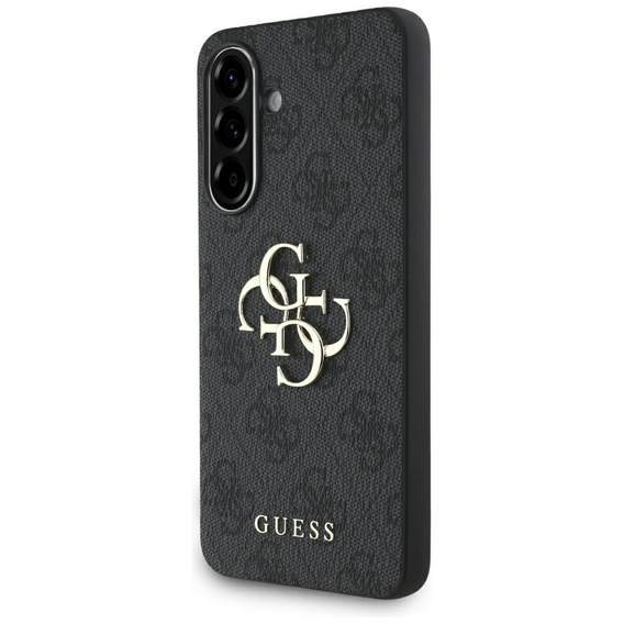 GUESS Case for Samsung Galaxy A56 5G, 4G Big Metal Logo, black