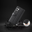 Flip case for Samsung Galaxy A25 5G, Split Leather, black