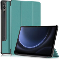 Case for Samsung Galaxy Tab S9 FE+ Plus, Smartcase with stylus space, green