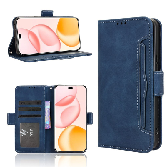 Flip case for Honor 400 Pro 5G, Card Slot, dark blue