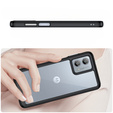 Case for Motorola Moto G53 5G, Fusion Hybrid, transparent / black