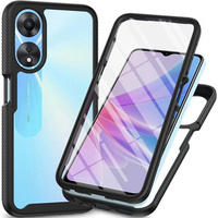 Case for Oppo A78 5G, Shockproof, with film, black