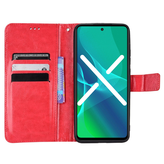 Flip case for Oppo Reno7 Lite 5G, red