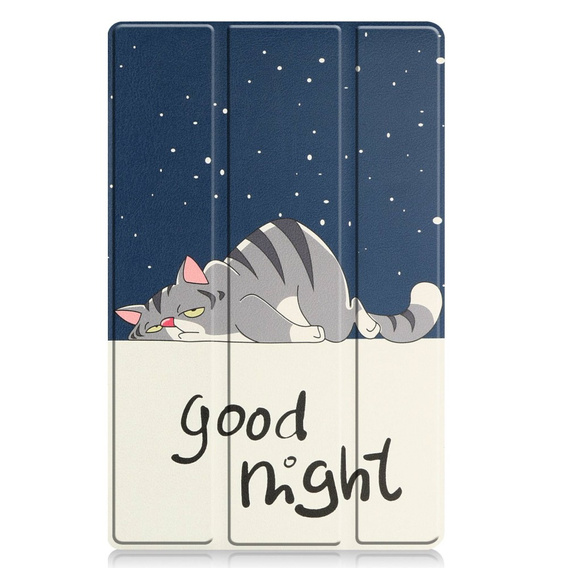 Case for Lenovo Tab M10 Plus 10.6 Gen 3 TB-125F TB-128F, Smartcase, sleeping cat