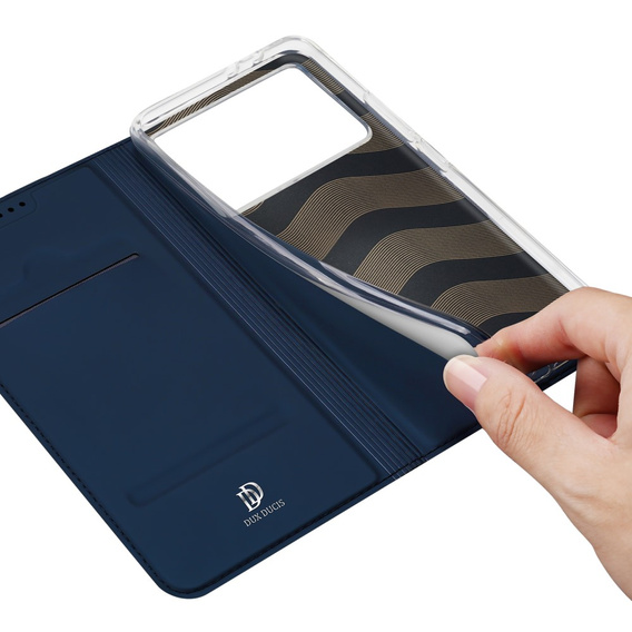 Dux Ducis Case for Xiaomi Poco F6 Pro, Skinpro, dark blue