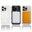 MagSafe Magnetic Case for iPhone 16 Pro Max, ERBORD CrystalMag, transparent + Glass for screen