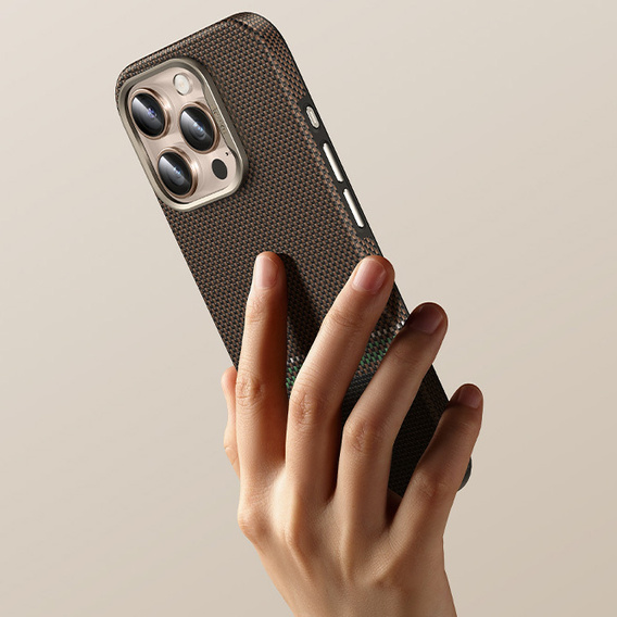 BENKS Kevlar Magnetic Armor Pro Prestige 600D Y066 case for MagSafe with active button for iPhone 16 Pro Max