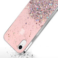 Case for iPhone XR, Glittery, pink