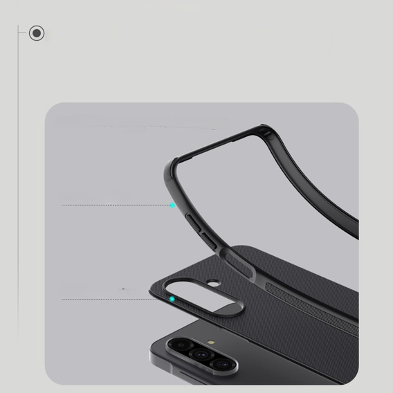 NILLKIN Case for Samsung Galaxy A26, Frosted Shield, for MagSafe, black