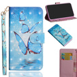 Flip case for Xiaomi Redmi Note 8 Pro, Wallet butterfly, blue