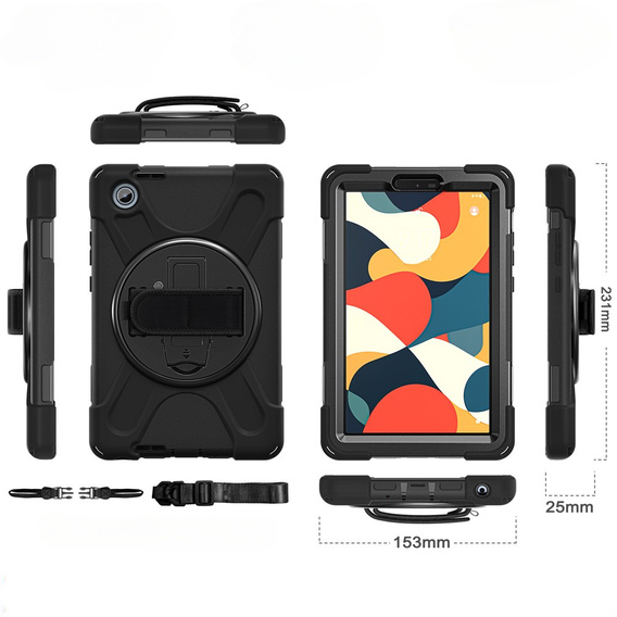 Armoured case with stand and shoulder strap for Lenovo Tab One