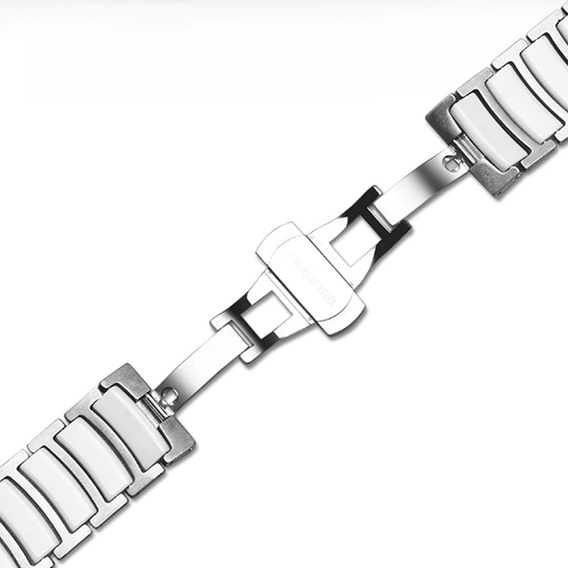 Bracelet Stainless for Apple Watch 1/2/3/4/5/6/7/8/SE/ULTRA (42/44/45/49 MM) - Silver/Black