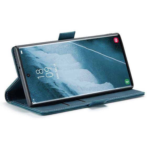 CASEME case for Samsung Galaxy S22 Ultra, Leather Wallet Case, green