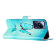 Flip case for Xiaomi 13 Lite, Wallet, butterfly, blue