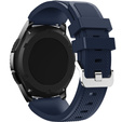 Silicone strap Twill Texture 20mm, Cyan