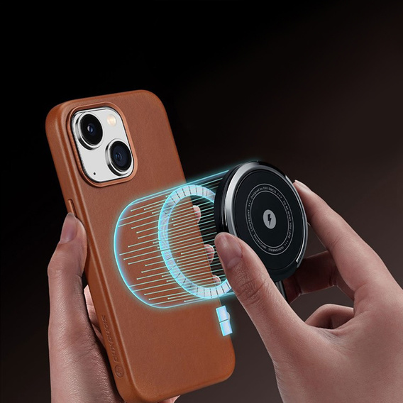 Case for iPhone 14, Dux Ducis Max Naples, brown
