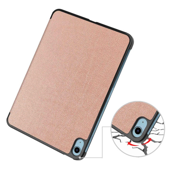 Case for iPad 10.9 2022 10 Gen, Smartcase with stylus space, pink