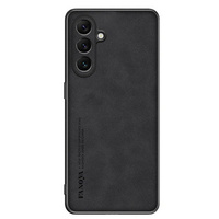 Case for Samsung Galaxy M55 5G, ERBORD Business, with metal plate for car mounts, black