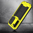 Armored case for Samsung Galaxy S22, R-JUST CamShield Slide, yellow