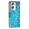 Flip case for Oppo A79 5G, Wallet, Sakura, blue