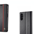 Flap case for Samsung Galaxy S25, Carbon LC.IMEEKE, black