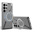 Samsung Galaxy S25 Ultra case, GKK Kickstand Ring, for MagSafe, grey