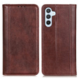 Case for Samsung Galaxy A35 5G, Wallet Litchi Leather, brown